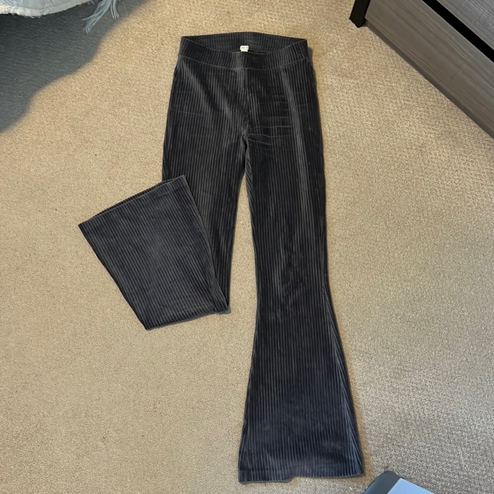 Aerie flared velvet pants